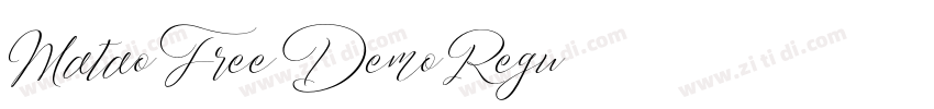 Matao Free Demo Regu字体转换